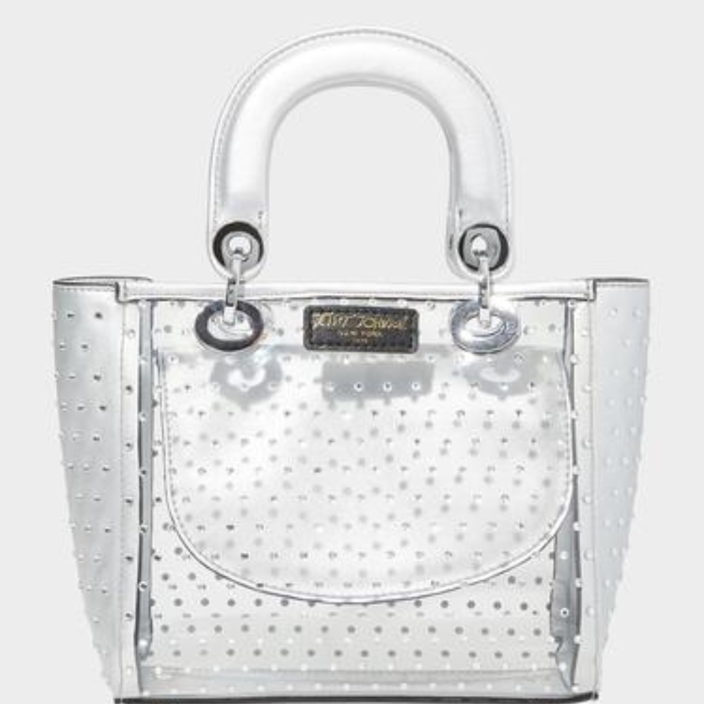 Betsey Johnson NWT Silver Bag - Picture 2 of 6